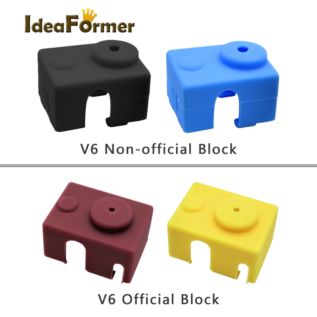 Części drukarki 3D - silikonowe skarpety do bloku grzewczego V6/MK7/MK8/MK9/MK10/Volnaco - pokrywa cieplna dla gorącego końca - Wianko - 6