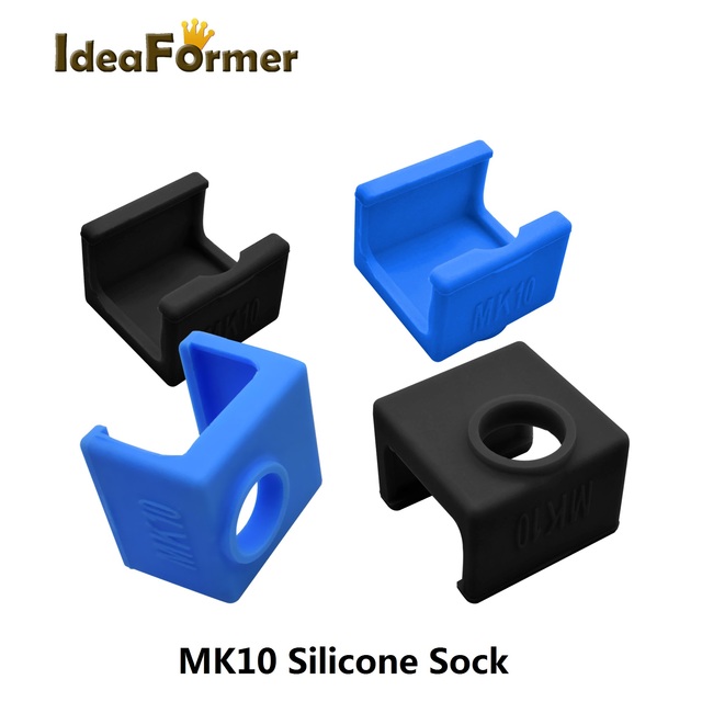 Części drukarki 3D - silikonowe skarpety do bloku grzewczego V6/MK7/MK8/MK9/MK10/Volnaco - pokrywa cieplna dla gorącego końca - Wianko - 3
