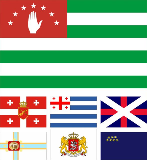 Flaga Gruzji Adjara - Abchazja 90x150cm 100D poliester podwójne wyszywane - Wianko - 7