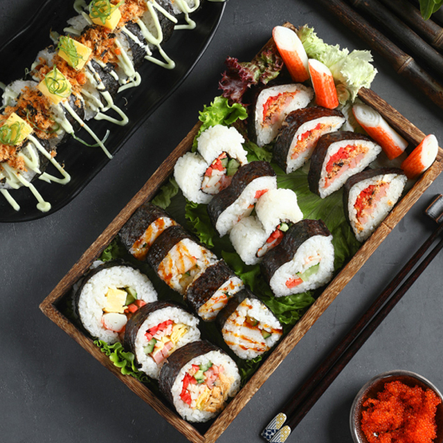 Wielofunkcyjne narzędzie do sushi i warzyw, forma do sushi w kształcie kwadratu z ostrzem oraz uchwytami do krojenia owoców, mięsa i cebuli - Narzędzia kuchenne - Wianko - 9