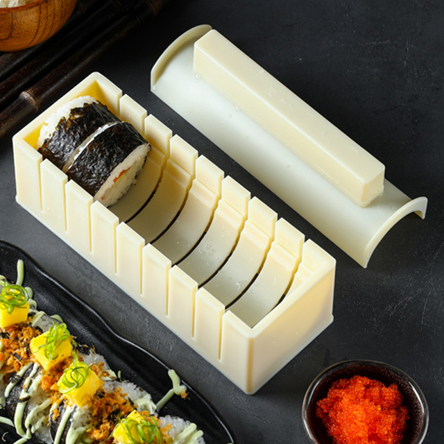 Wielofunkcyjne narzędzie do sushi i warzyw, forma do sushi w kształcie kwadratu z ostrzem oraz uchwytami do krojenia owoców, mięsa i cebuli - Narzędzia kuchenne - Wianko - 6