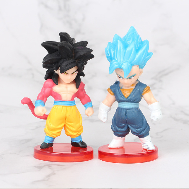 16 sztuk zestaw 8cm figurki akcji z Anime Dragon Ball Z - Son Goku, Super Saiya Piccolo - wersja Kawaii PVC Model - Wianko - 15