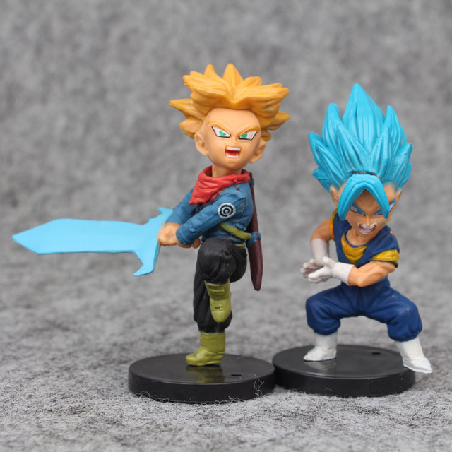 16 sztuk zestaw 8cm figurki akcji z Anime Dragon Ball Z - Son Goku, Super Saiya Piccolo - wersja Kawaii PVC Model - Wianko - 8