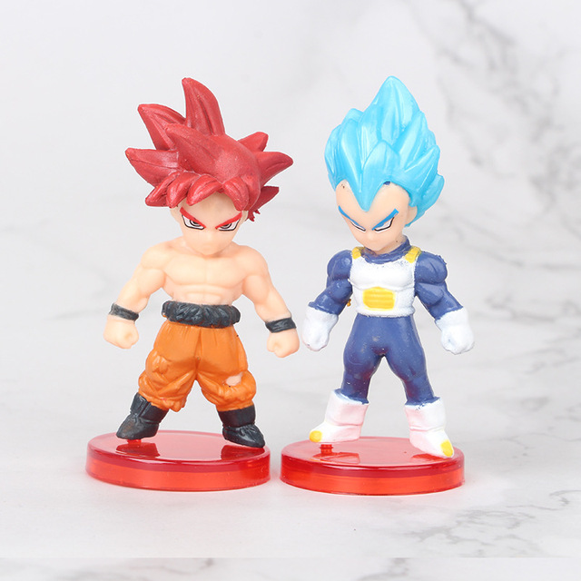 16 sztuk zestaw 8cm figurki akcji z Anime Dragon Ball Z - Son Goku, Super Saiya Piccolo - wersja Kawaii PVC Model - Wianko - 18