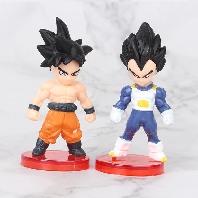 16 sztuk zestaw 8cm figurki akcji z Anime Dragon Ball Z - Son Goku, Super Saiya Piccolo - wersja Kawaii PVC Model - Wianko - 17