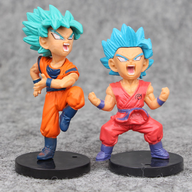 16 sztuk zestaw 8cm figurki akcji z Anime Dragon Ball Z - Son Goku, Super Saiya Piccolo - wersja Kawaii PVC Model - Wianko - 9