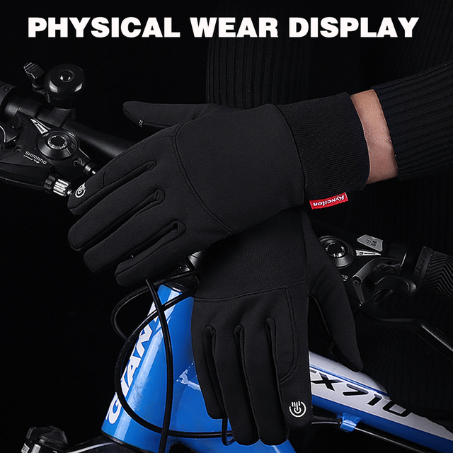 Rękawiczki rowerowe zimowe Worthing, wodoodporne, wiatroodporne, z ekranem dotykowym, pełna długość palców, do jazdy na rowerze i nartach - Wianko - 5