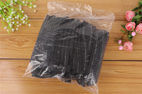 Czepki jednorazowe czarne włókninowe dla kobiety i mężczyzny - 10 sztuk - Wianko - 3