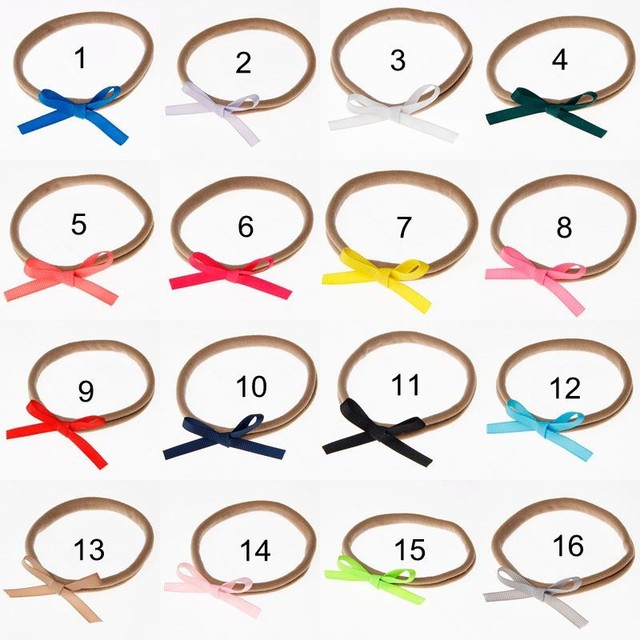 Niemowlęcy pałąk z elastycznym nylonowym łukiem dla dziewczynek - zestaw 12 sztuk w stylu zamszowym - Wianko - 5