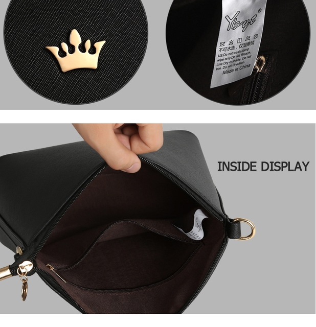 Nowa marka 2019 - torba na ramię YBYT Imperial Crown w wysokiej jakości powłoce, doskonała na zakupy i wypoczynek - Wianko - 6