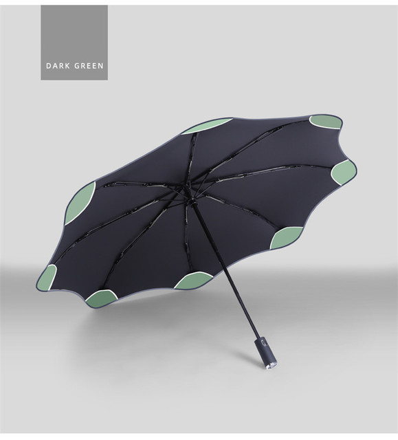 Kreatywny parasol kwiatowy - automatyczny, składany, palony, winylowy, 3-składany, 8k mode fashion travel - Wianko - 16