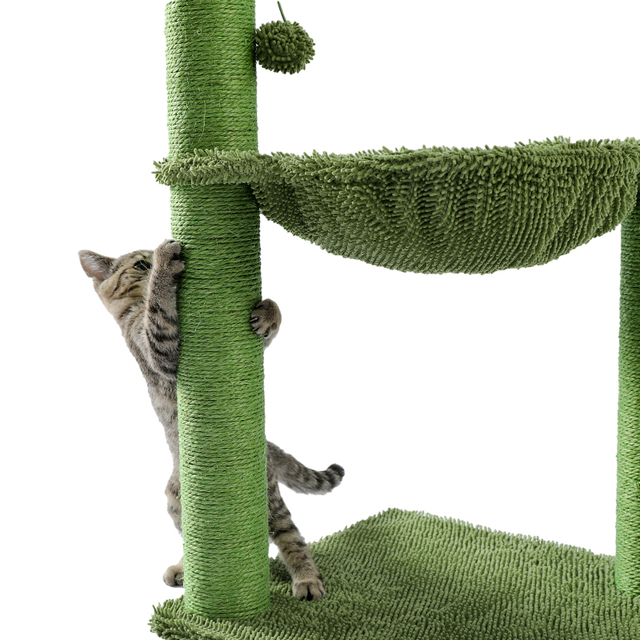 Kaktusowy drapak dla kota z sizalowym linkiem, idealny dla młodych i dorosłych kotów - Wianko - 37