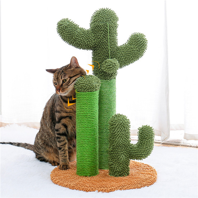 Kaktusowy drapak dla kota z sizalowym linkiem, idealny dla młodych i dorosłych kotów - Wianko - 7
