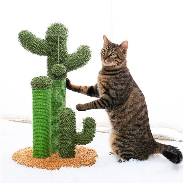 Kaktusowy drapak dla kota z sizalowym linkiem, idealny dla młodych i dorosłych kotów - Wianko - 8