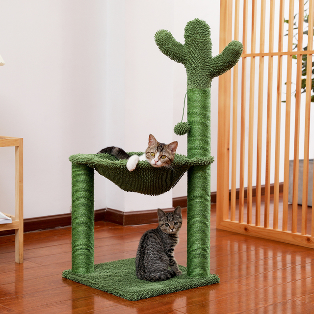 Kaktusowy drapak dla kota z sizalowym linkiem, idealny dla młodych i dorosłych kotów - Wianko - 32