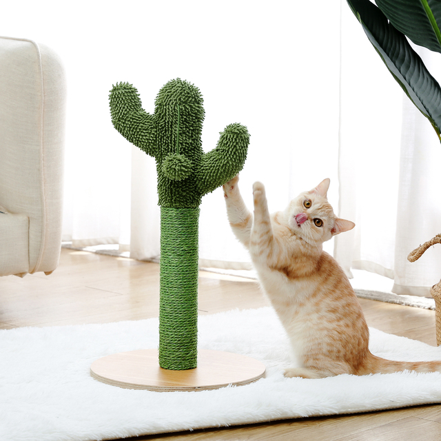Kaktusowy drapak dla kota z sizalowym linkiem, idealny dla młodych i dorosłych kotów - Wianko - 16