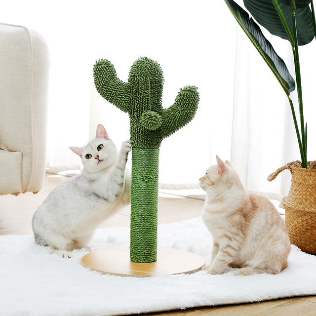 Kaktusowy drapak dla kota z sizalowym linkiem, idealny dla młodych i dorosłych kotów - Wianko - 17