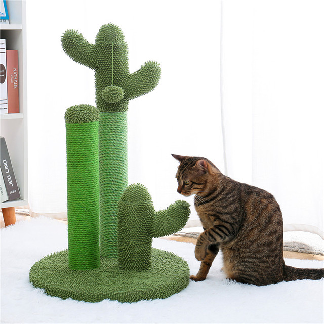 Kaktusowy drapak dla kota z sizalowym linkiem, idealny dla młodych i dorosłych kotów - Wianko - 9