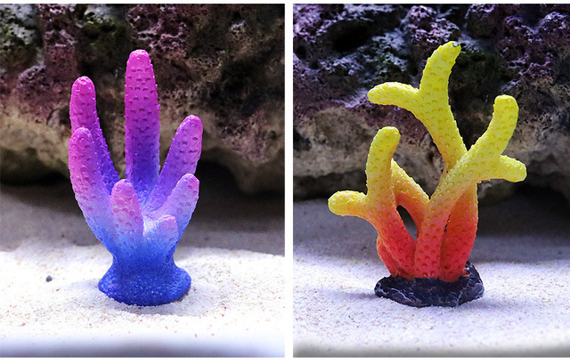 Sztuczny koral Rockery ShelterFake do akwarium z dekoracją słodkiej kaliny - Wianko - 8