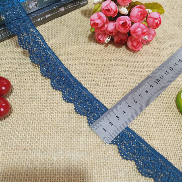 Koronka nigeryjska 3CM haftowana wysokiej jakości elastyczna tkanina Broderie Tissu na siatce do sukienek i pasamanerii S1094 - Wianko - 13
