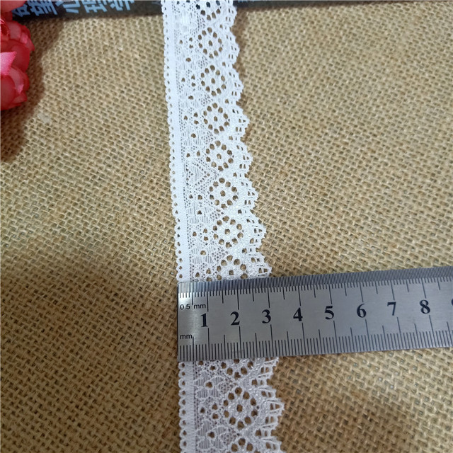 Koronka nigeryjska 3CM haftowana wysokiej jakości elastyczna tkanina Broderie Tissu na siatce do sukienek i pasamanerii S1094 - Wianko - 21