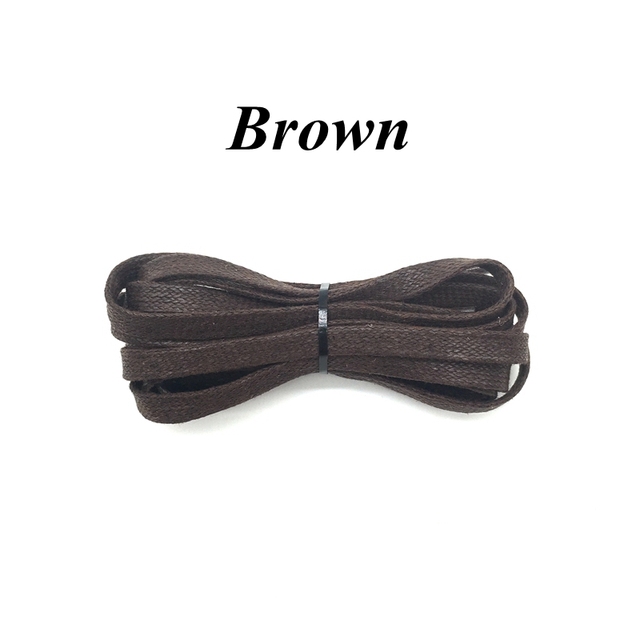 Uniwersalne woskowane sznurowadła do butów - płaskie, skórzane, wodoodporne - długość od 60 do 180 cm - Wianko - 7