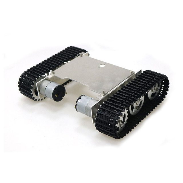 Smart Tank z podwójnym DC 12V 350 rpm silnikiem, śledzoną gąsienicą i robotyczną platformą - podwozie Arduino RC do zabawek czołgów - Wianko - 5