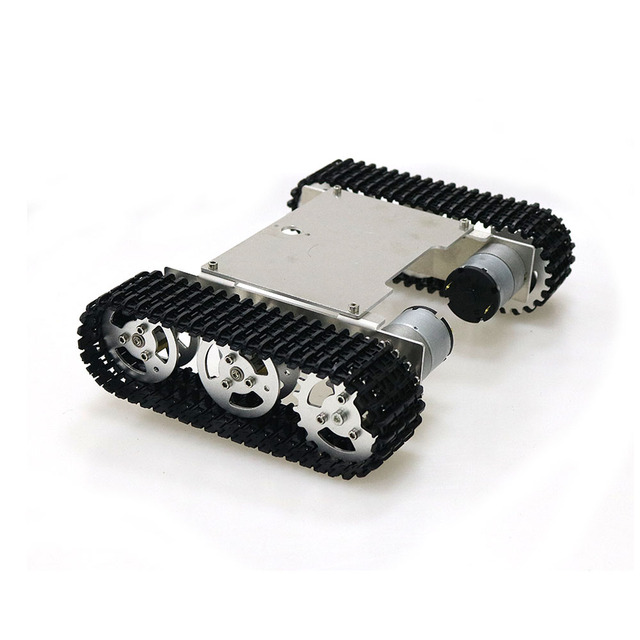 Smart Tank z podwójnym DC 12V 350 rpm silnikiem, śledzoną gąsienicą i robotyczną platformą - podwozie Arduino RC do zabawek czołgów - Wianko - 4