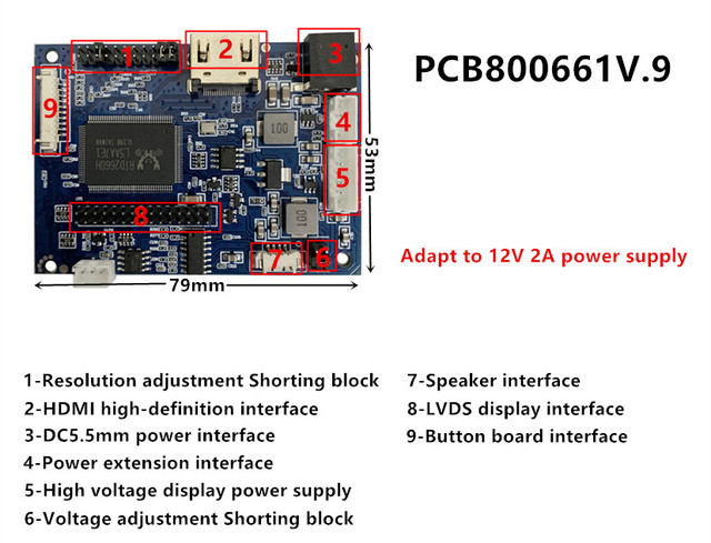 Uniwersalny 7-32 calowy ekran TFT TN IPS z wsparciem dla HDMI VGA AV - Nowoczesne sterowanie dla tablic demonstracyjnych - Wianko - 1