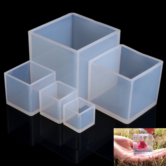 Forma silikonowa DIY do tworzenia wisiorków Cube z żywicy epoksydowej - narzędzia do tworzenia biżuterii Craft - Wianko - 3