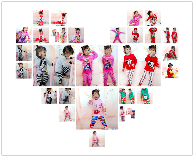 Nowe jesienno-zimowe zestawy piżam dla dziewczynek Minnie Mouse, bawełniane, 1-7 lat - Wianko - 2