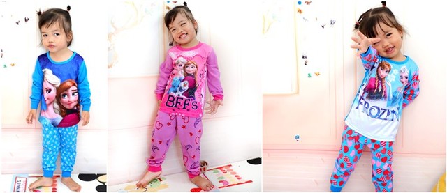 Nowe jesienno-zimowe zestawy piżam dla dziewczynek Minnie Mouse, bawełniane, 1-7 lat - Wianko - 4