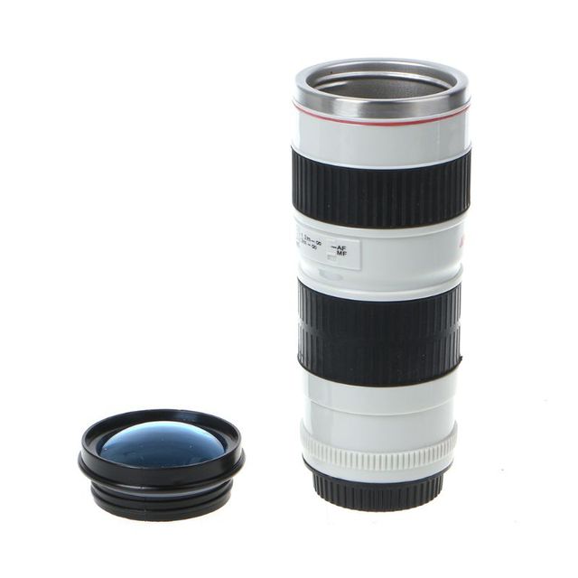 Przenośna kamera w kształcie soczewki termos EF 70-200mm, kubek filiżanka kawy 400 ml - Wianko - 3