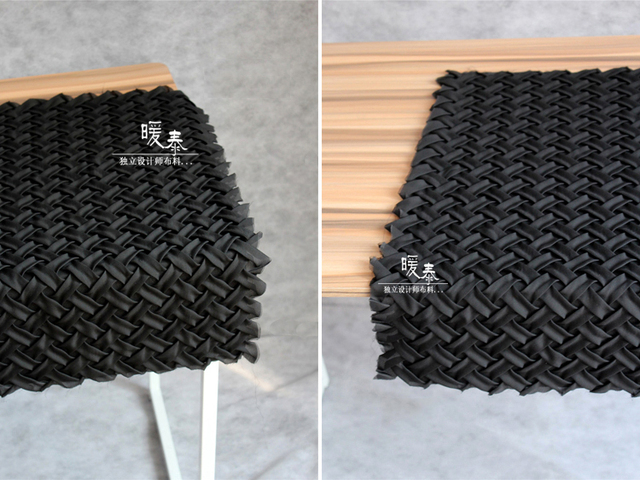 Tkaniny tkane szyfonu z plisami w trójwymiarowych fałdach - idealne do DIY odzieży (80x62cm) - Wianko - 2