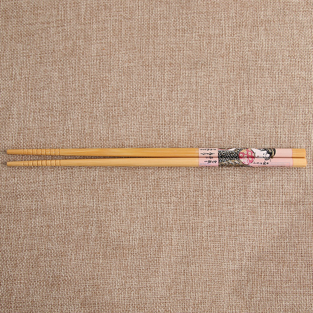 Nowe pałeczki do jedzenia 2021 ręcznie robione z kija bambusowego zestaw  - prezent japoński dla KitchenHomeHotel - Wianko - 6