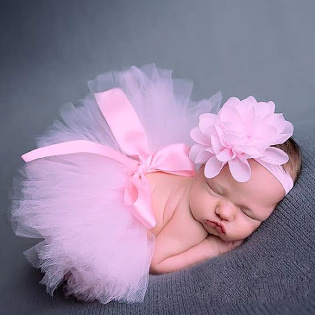Tutu spódnica i kwiatowy kapelusz dla fotografowania noworodków - Wianko - 11