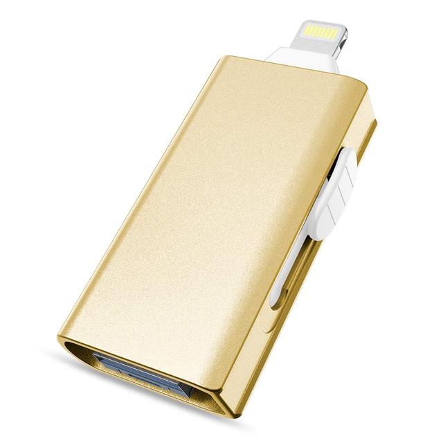 Pamięć USB 3.0 OTG 256GB dla iPhone 7/7s Plus, 6/6S i iPad - Dysk Flash 128GB, 32GB, 64GB - Wianko - 3