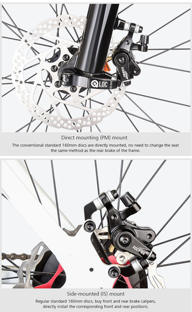 Zaciski hamulcowe tarczowe mechaniczne do roweru górskiego - hamulce przednie i tylne, aluminiowe - Wianko - 15