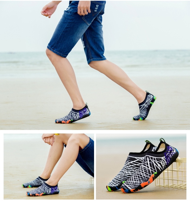 Męskie buty do sportów wodnych Barefoot Beach - buty do pływania i nurkowania w stylu outdoor, szybkoschnące, idealne do jogi i fitnessu - Wianko - 55
