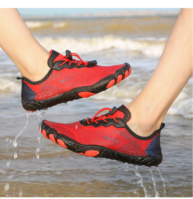 Męskie buty do sportów wodnych Barefoot Beach - buty do pływania i nurkowania w stylu outdoor, szybkoschnące, idealne do jogi i fitnessu - Wianko - 40