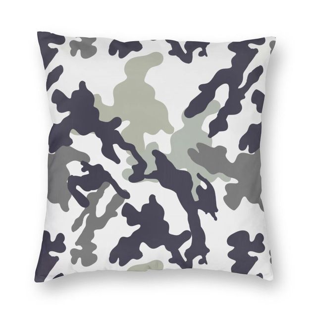 Poszewka na poduszkę wojskowa armii w kamuflażu, 40x40 cm, dwustronna dekoracja, druk taktyczny - Wianko - 1