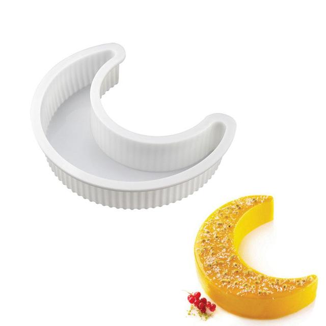 Forma silikonowa 3D w kształcie księżyca do wielokrotnego pieczenia ciasta Handmade świetna do kuchni oraz na Ramadan - Wianko - 4