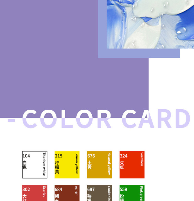 Farby akrylowe do rysowania i malowania artystycznego - 12 kolorów o pojemności 12 ml / 6 ml, pigmentowane, idealne na ściany - dostawa dla artystów DIY - Wianko - 6