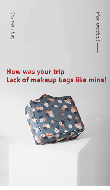 Kosmetyczka wielofunkcyjna przenośna torba do przechowywania podróżna ręczna dwuwarstwowa damska torba podróżna i męska podróżna worek do prania - Wianko - 2