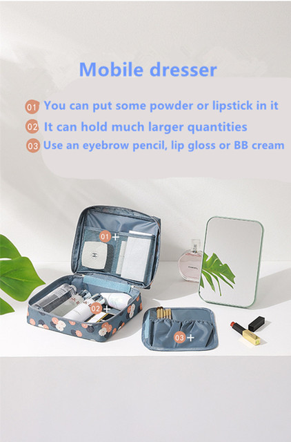 Kosmetyczka wielofunkcyjna przenośna torba do przechowywania podróżna ręczna dwuwarstwowa damska torba podróżna i męska podróżna worek do prania - Wianko - 8