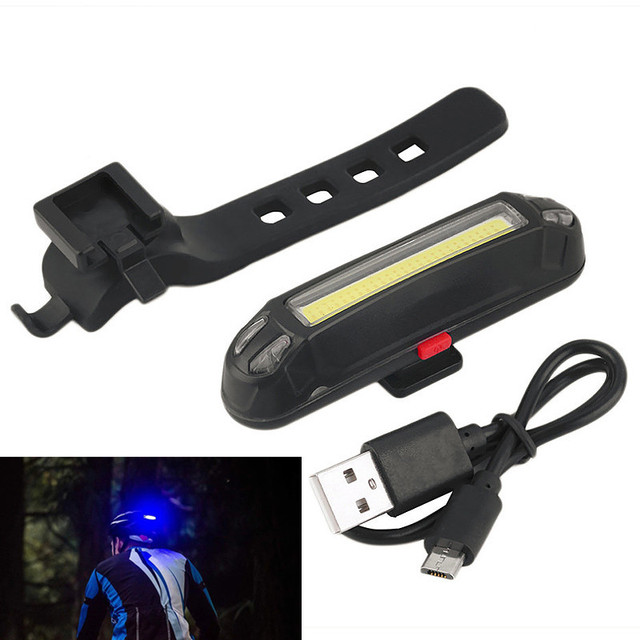 Światło tylne roweru z 6 trybami, ładowane przez USB, wodoodporne, akcesoria rowerowe - Wianko - 1
