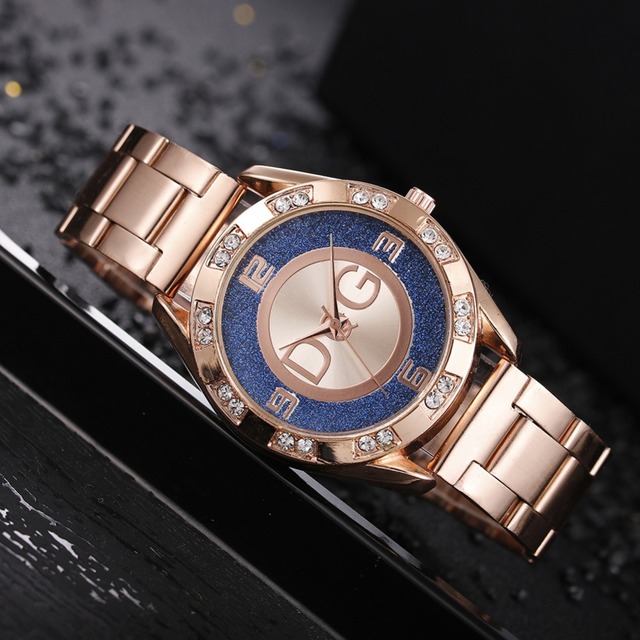 Luksusowe zegarki damskie marki Rhinestone ze stali nierdzewnej z mechanizmem kwarcowym Montre - Wianko - 12