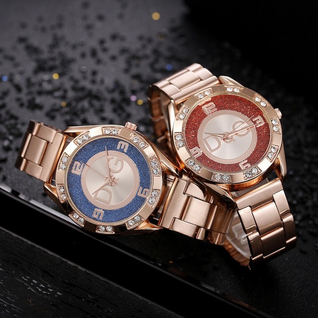 Luksusowe zegarki damskie marki Rhinestone ze stali nierdzewnej z mechanizmem kwarcowym Montre - Wianko - 13
