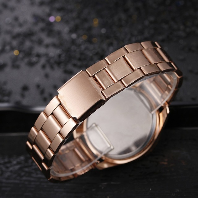 Luksusowe zegarki damskie marki Rhinestone ze stali nierdzewnej z mechanizmem kwarcowym Montre - Wianko - 10