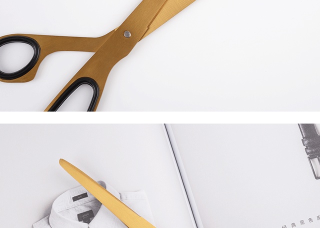 Asymetryczne nożyczki ze stali nierdzewnej w stylu retro - Wianko - 8